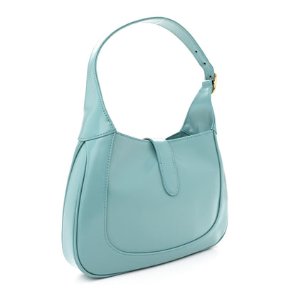 Gucci Boarded Dyana Lux Calfskin Small Jackie 1961 Hobo Dusty Azure 3 of 11