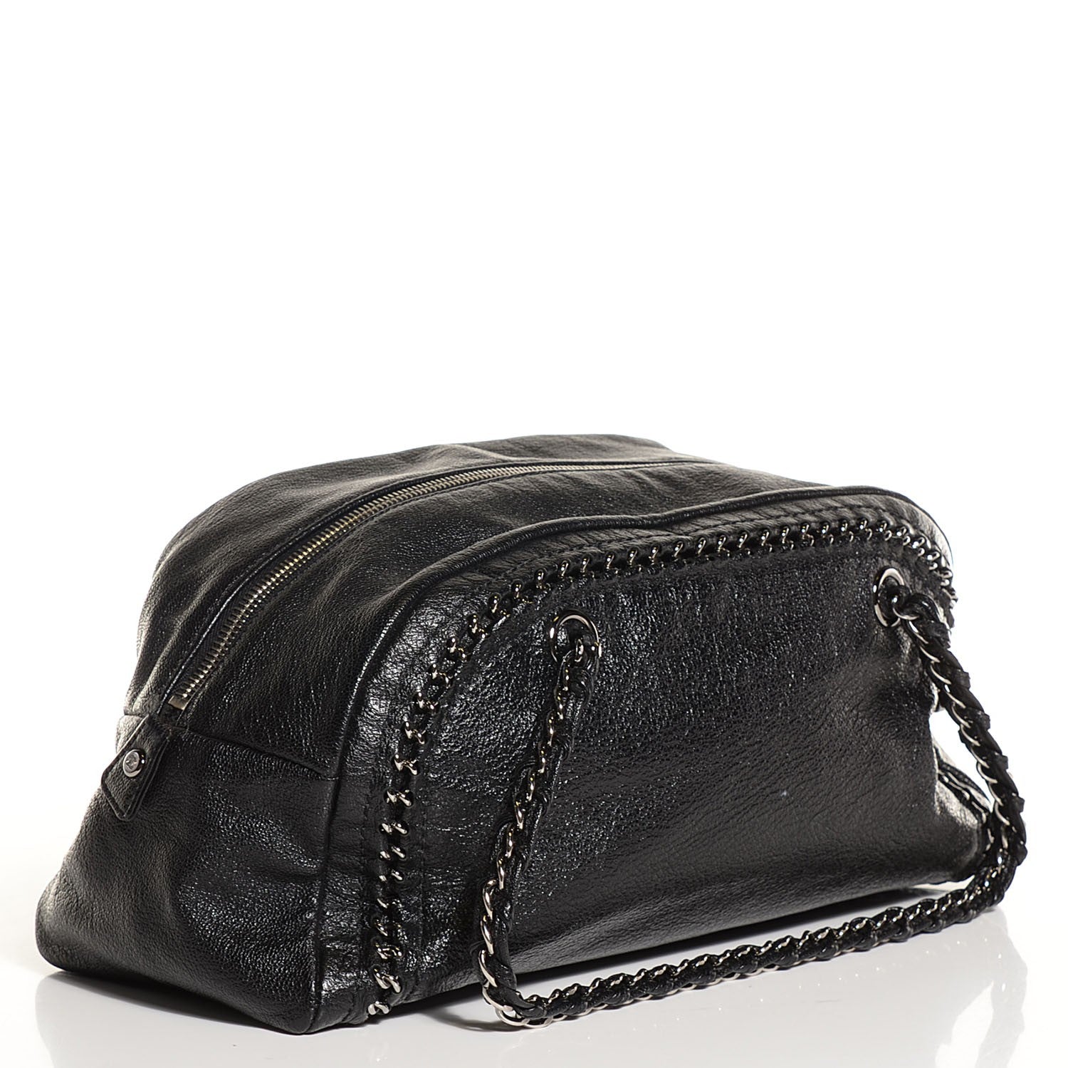 Chanel Deerskin Luxe Ligne Medium Bowler Black 3 of 7