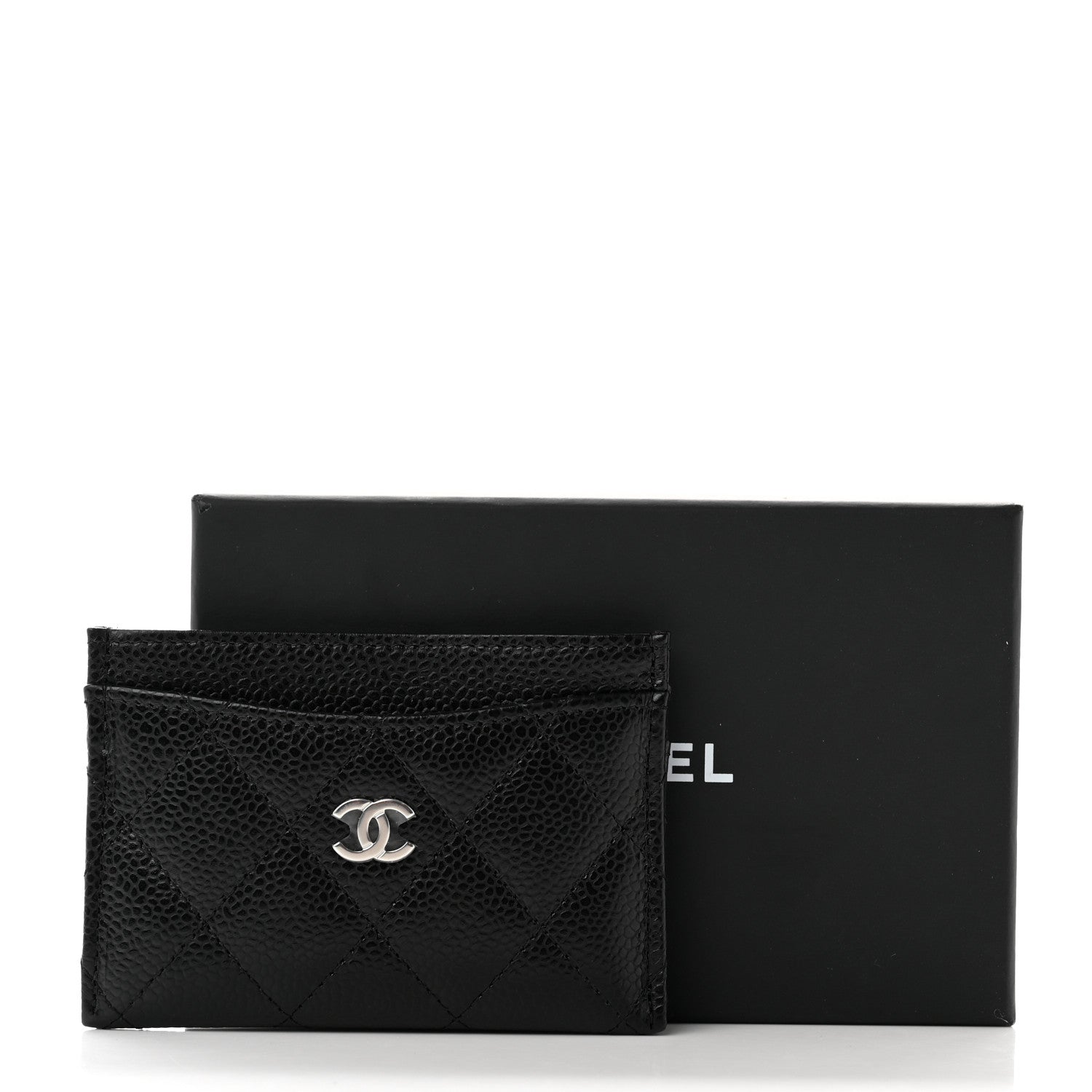 Chanel Caviar Quilted Card Holder Black 9 of 9