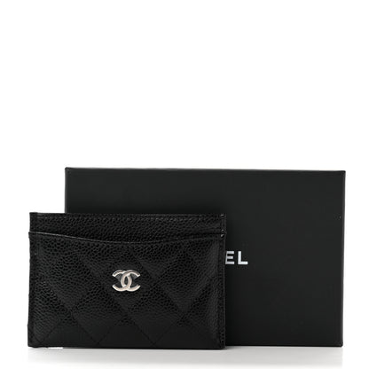Chanel Caviar Quilted Card Holder Black 9 of 9
