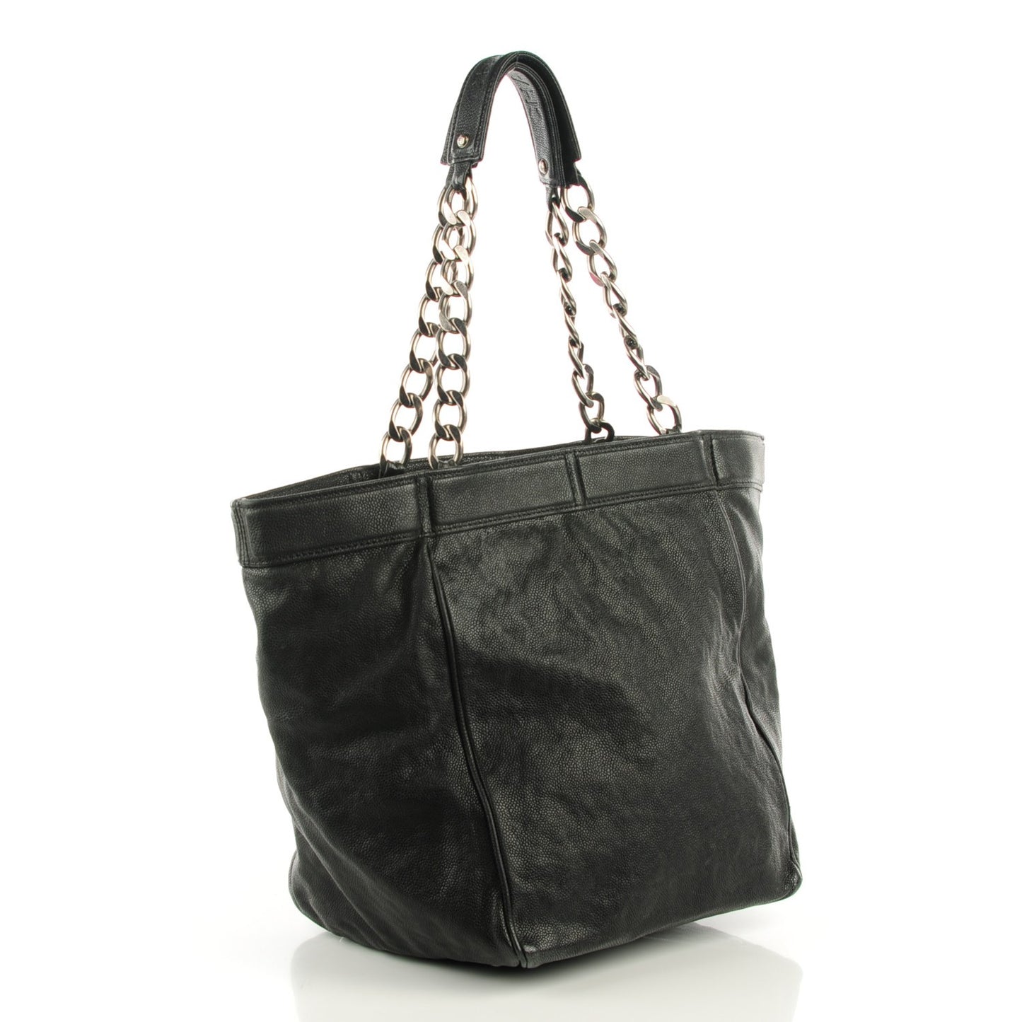 Distressed Caviar Outdoor Ligne Tote Black