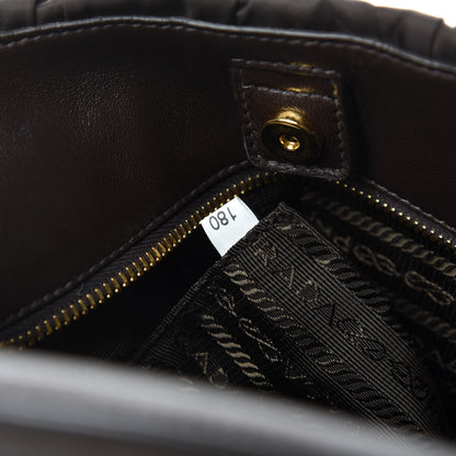 Prada Tessuto Nylon Gaufre Hobo Moro 9 of 10