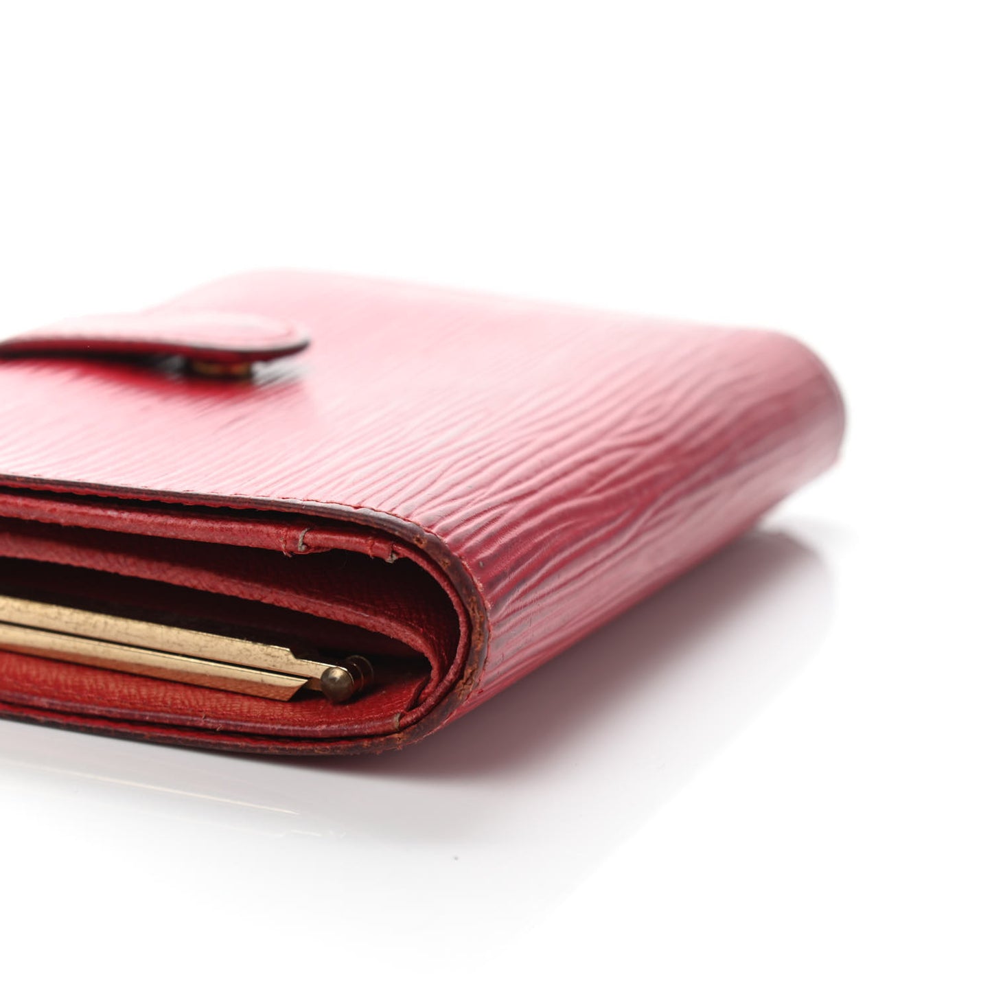 Epi French Purse Wallet Castillan Red