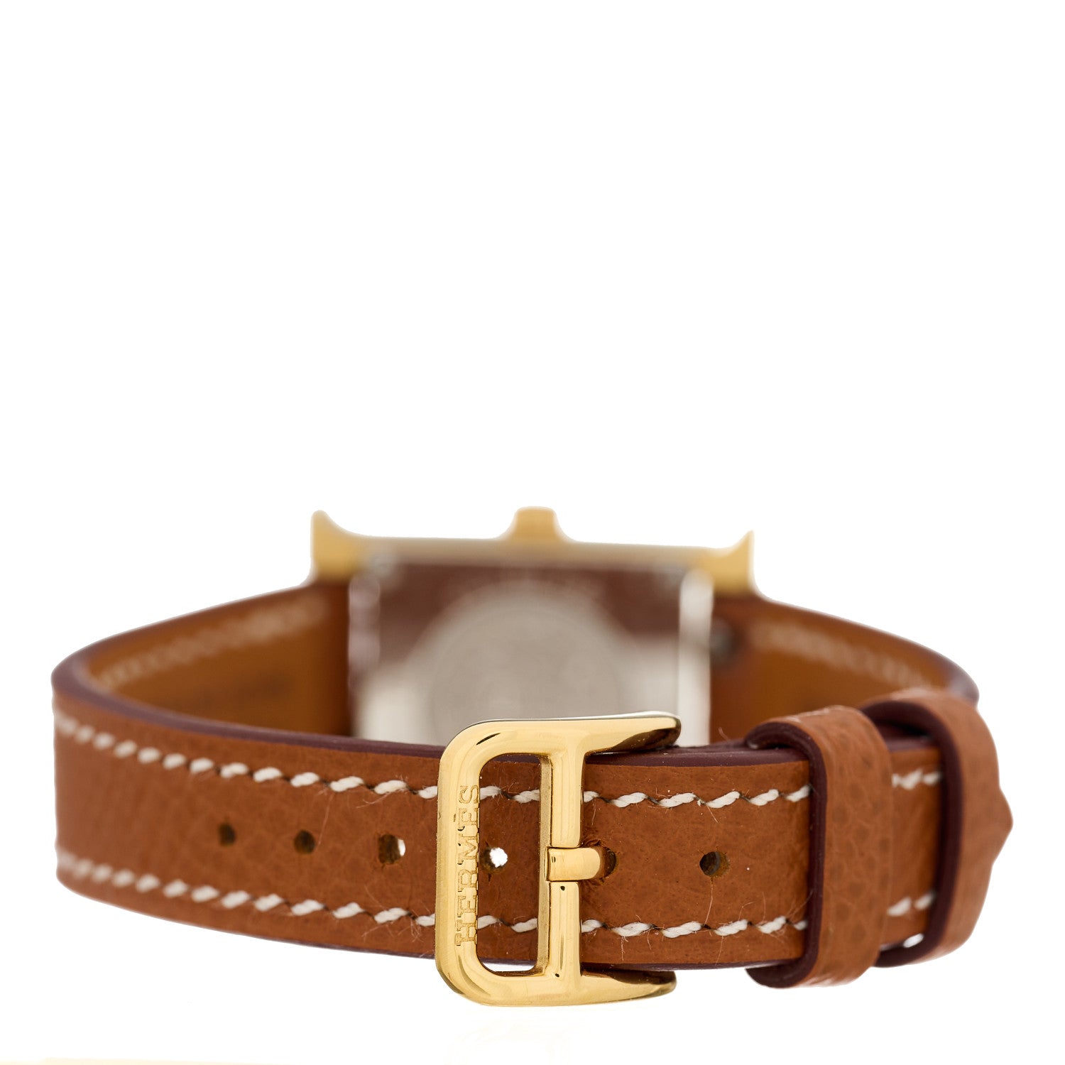 Hermes Stainless Steel Epsom 17.2mm Heure H Hour Quartz Watch Gold 3 of 5