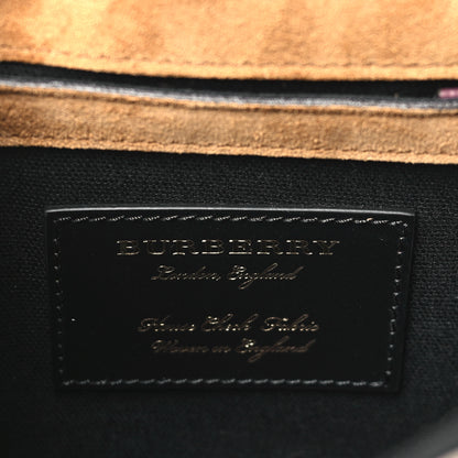 Burberry Derby Calfskin House Check Small Macken Crossbody Bag Mahogany Red 6 of 10