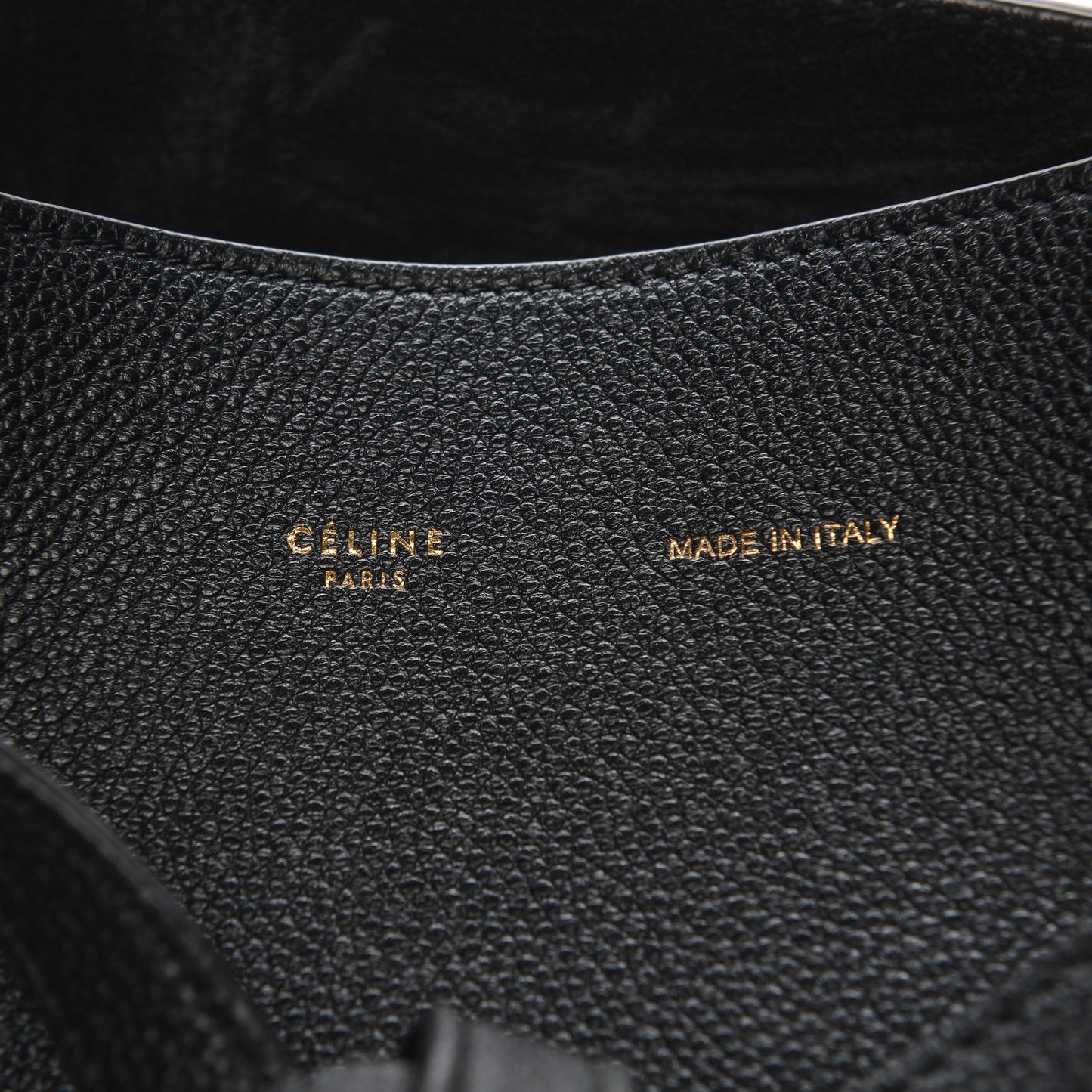 Soft Grained Calfskin Medium Cabas Phantom Black