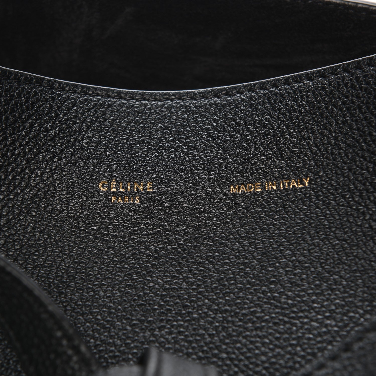 Celine Soft Grained Calfskin Medium Cabas Phantom Black 6 of 8