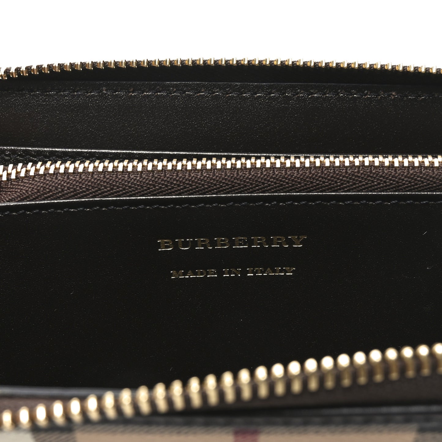 Haymarket Check Large Ziggy Zip Around Wallet Chocolate