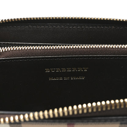 Burberry Haymarket Check Large Ziggy Zip Around Wallet Chocolate 6 of 6