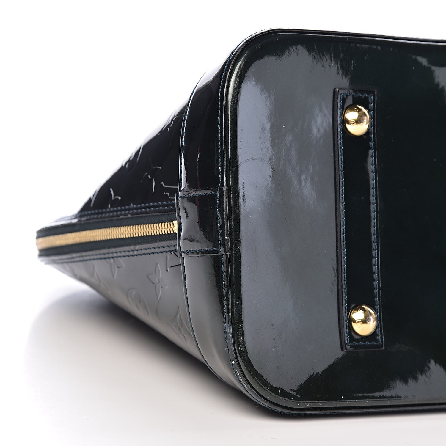 Louis Vuitton Vernis Alma MM Blue Nuit 10 of 14