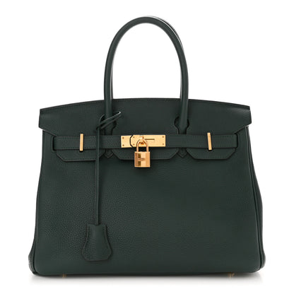Hermes Togo Birkin 30 Vert Cypress 1 of 10