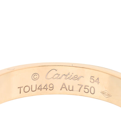 Cartier 18K Yellow Gold 3.5mm LOVE Wedding Band Ring 54 6.75 4 of 5