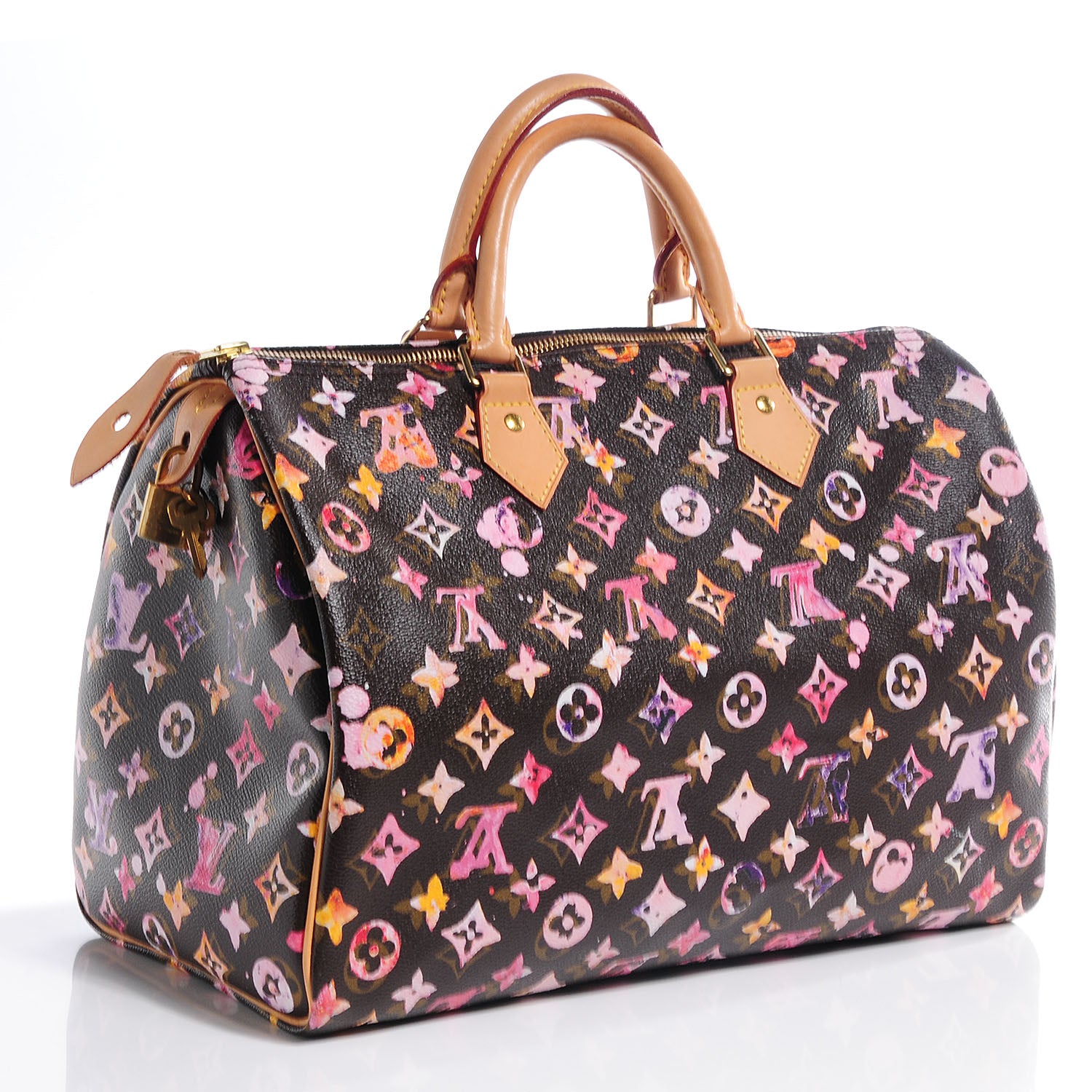 Louis Vuitton Watercolor Aquarelle Speedy 35 Brown 3 of 8