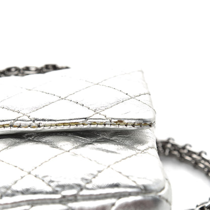 Chanel Metallic Aged Calfskin Quilted 2.55 Reissue 225 Flap Silver 13 of 16