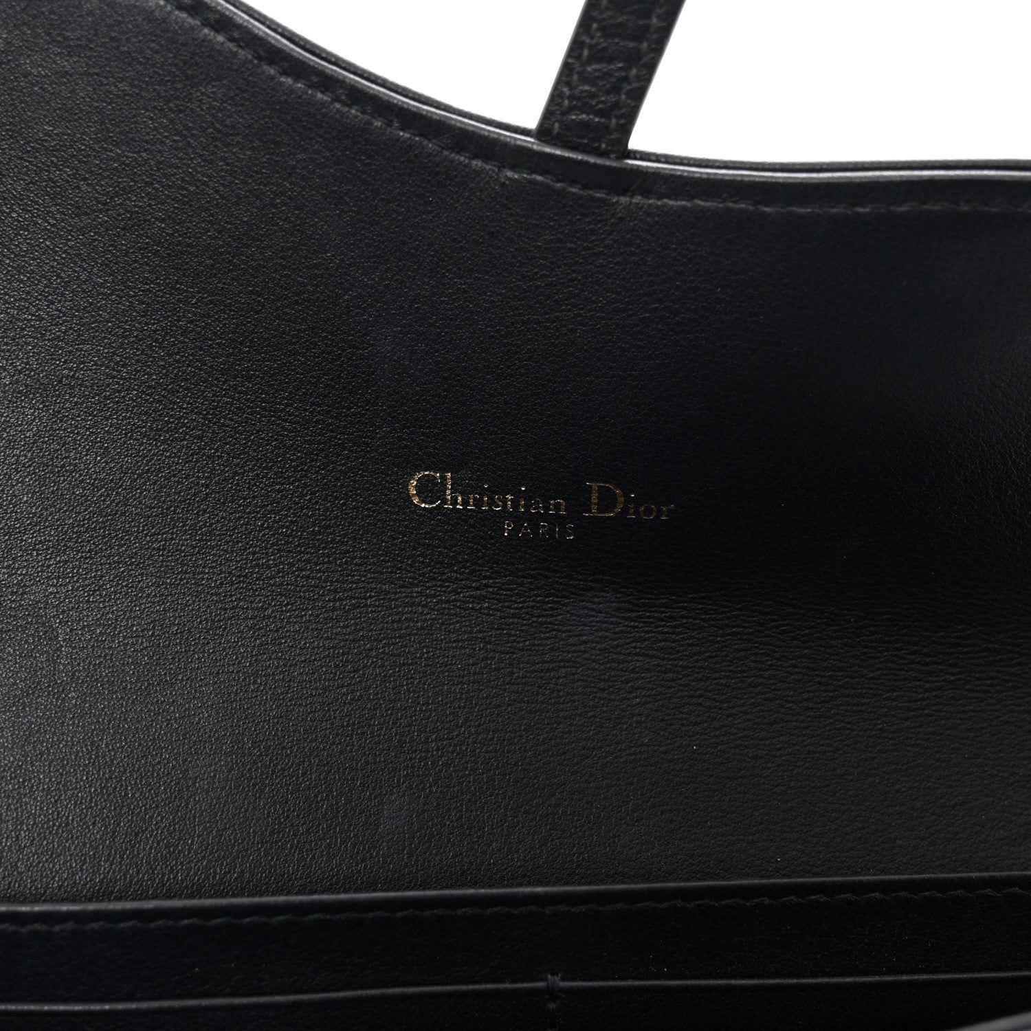 Christian Dior Oblique Saddle Chain Long Wallet Blue 8 of 13