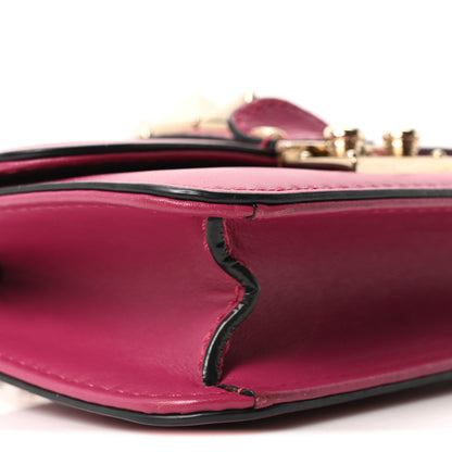 Valentino Garavani Vitello Small Glam Lock Rockstud Flap Deep Cyclamin 8 of 9