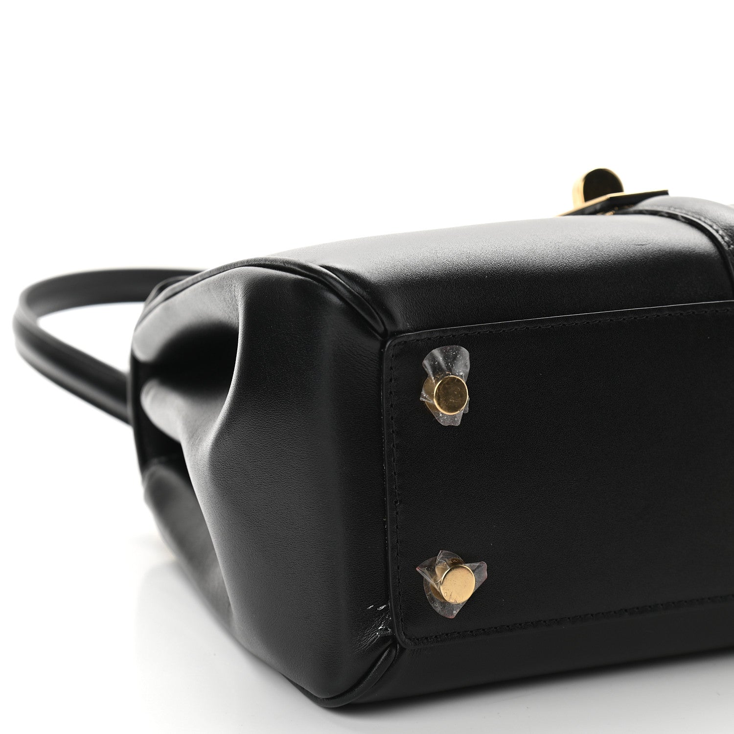 Celine Satinated Calfskin Small 16 Top Handle Bag Black 8 of 9