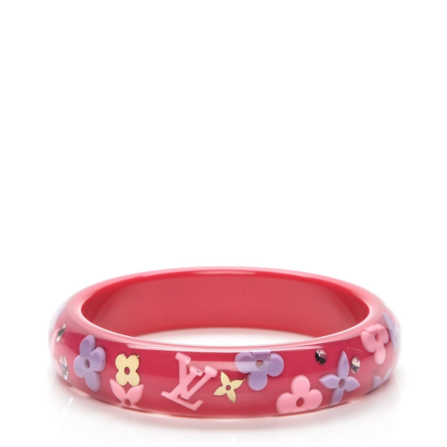 Resin Swarovski Medium Inclusion Bracelet GM Rose Pop