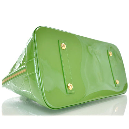 Louis Vuitton Vernis Alma MM Vert Tonic 6 of 9