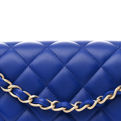 Chanel Lambskin Quilted Jumbo Double Flap Dark Blue 8 of 11