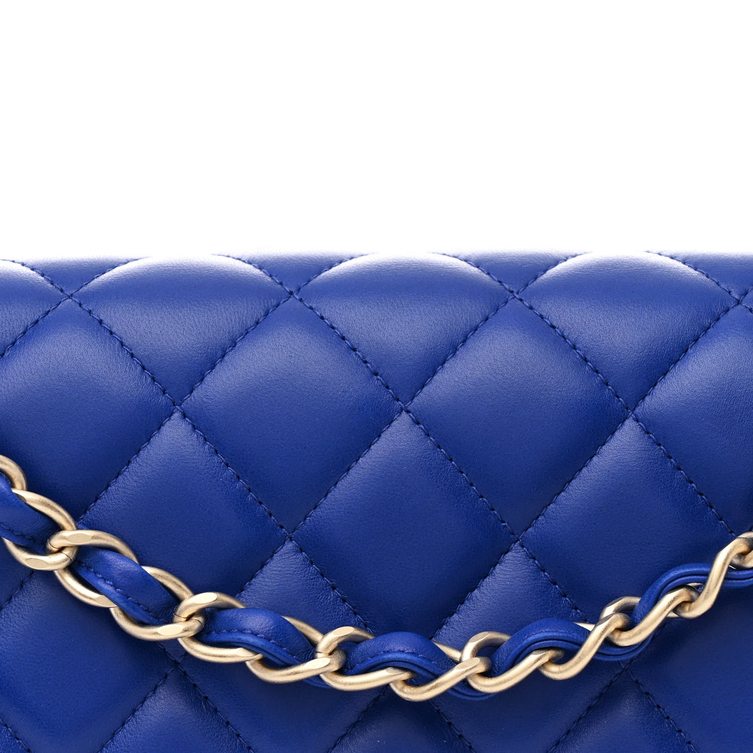 Chanel Lambskin Quilted Jumbo Double Flap Dark Blue 8 of 11