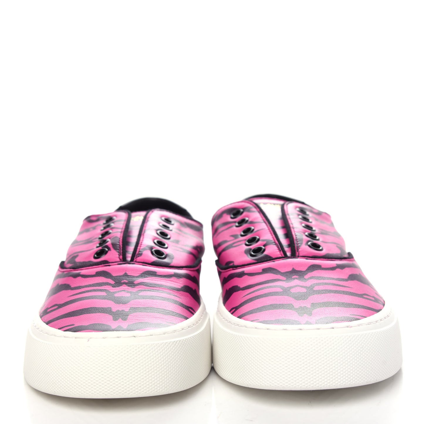 Nappa Zebra Mens Venice Sneakers 42 Fuchsia Black