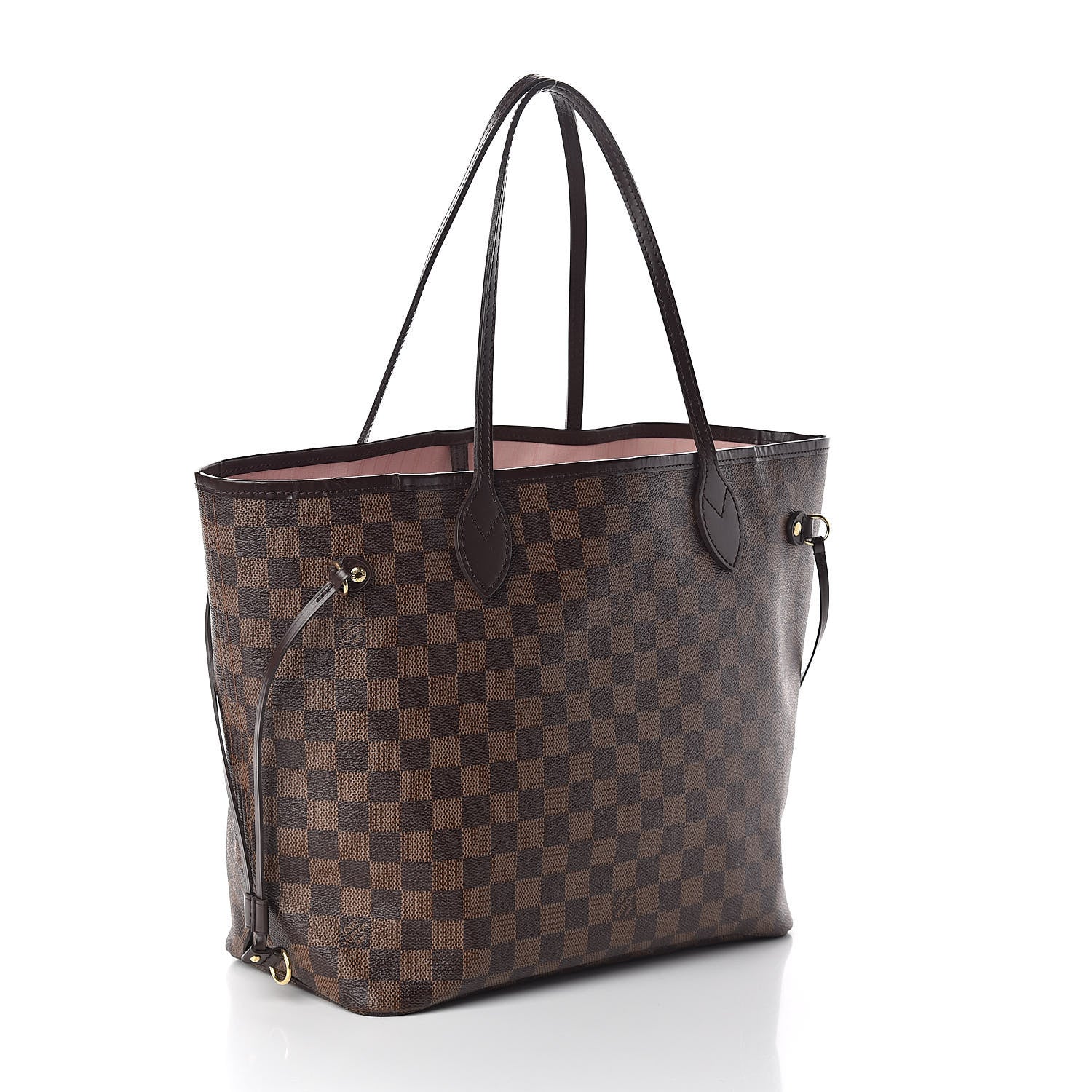 Louis Vuitton Damier Ebene Neo Neverfull MM Rose Ballerine 3 of 12