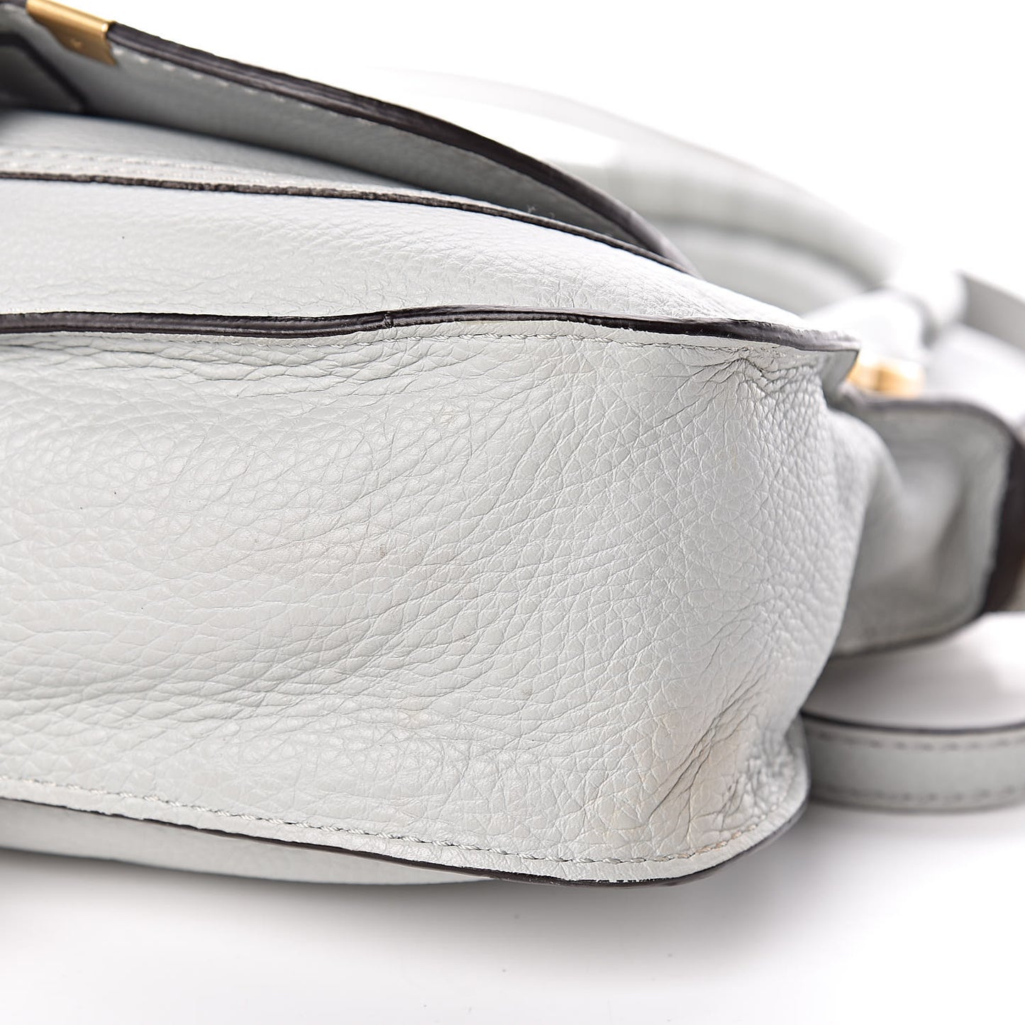 Calfskin Small Marcie Satchel Airy Grey