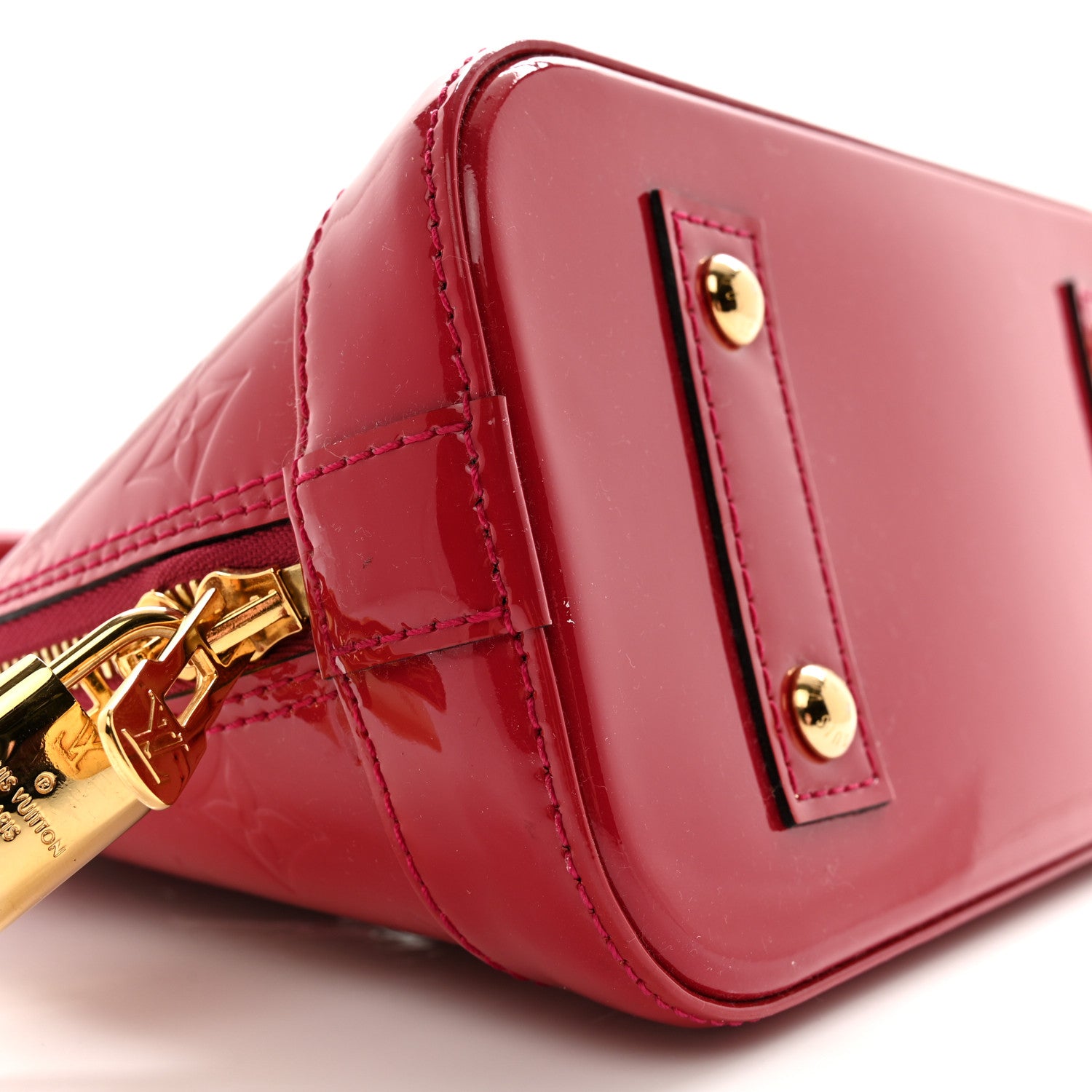Louis Vuitton Vernis Alma BB Cherry 8 of 9