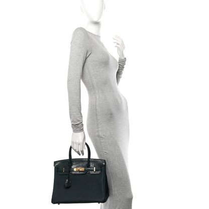Hermes Togo Matte Alligator Birkin Touch 30 Vert Cypress 2 of 14