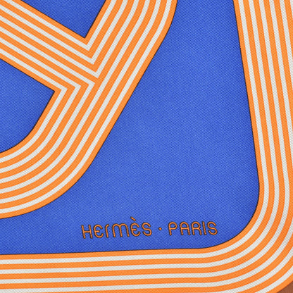 Hermes Silk Circuit 24 Faubourg Scarf 90 4 of 4