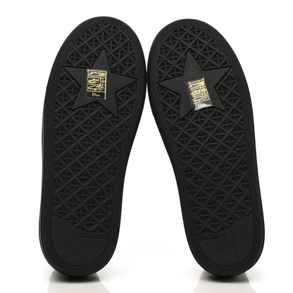 Christian Dior Shiny Technical Fabric Oblique Embroidered Womens Solar Slip On Sneakers 36.5 Black 5 of 8