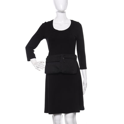 Gucci GG Monogram Double Pocket Belt Bag Black 2 of 9