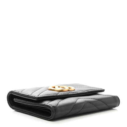 Gucci Calfskin Matelasse GG Marmont Wallet Black 4 of 9