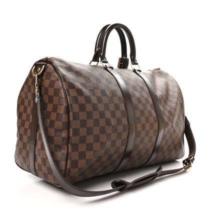 Louis Vuitton Damier Ebene Keepall Bandouliere 45 2 of 11