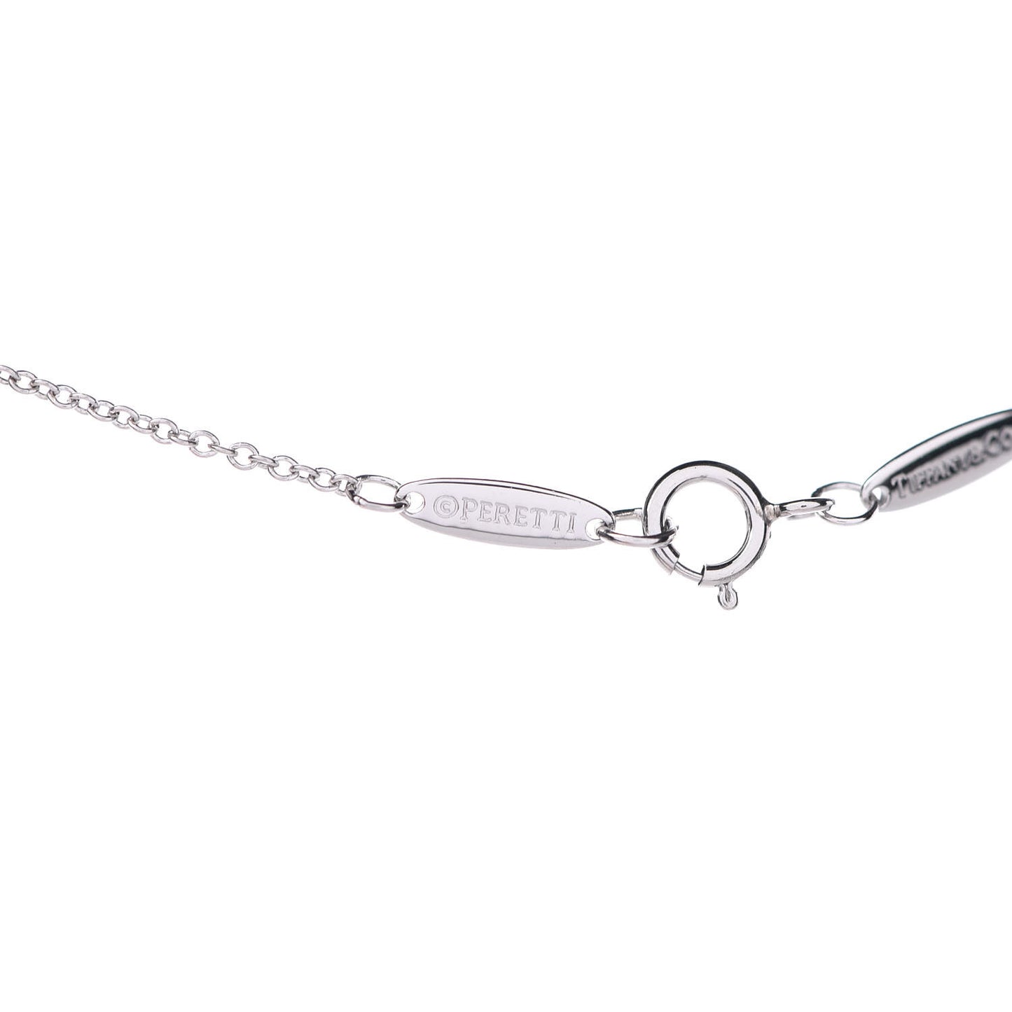 Platinum Diamond .43ct Elsa Peretti Diamonds by the Yard Pendant Necklace