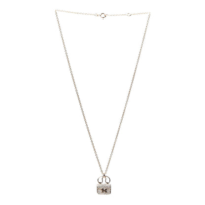 Hermes 18K Rose Gold Diamond Constance Amulette Pendant Necklace 2 of 5
