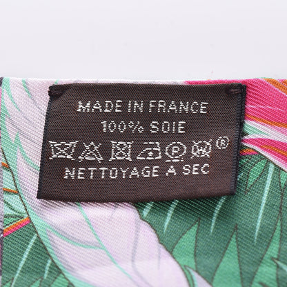 Hermes Silk Cheval Phoenix Twilly Fuchsia Vert Rose 4 of 5