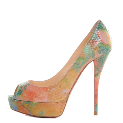 Christian Louboutin Python Pixel Troca 140 Pumps 39 Multicolor 1 of 7