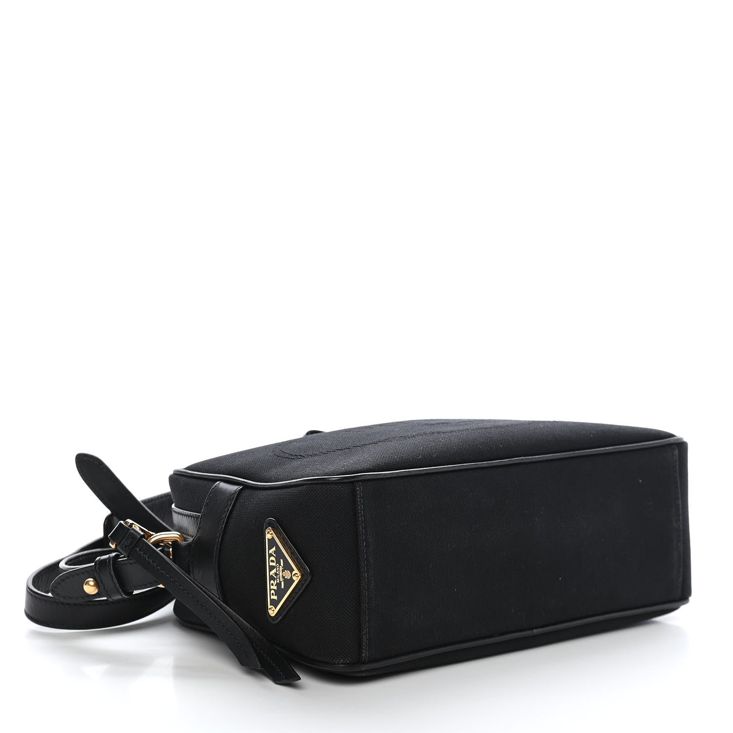 Prada Jacquard Logo Camera Bag Black 11 of 24