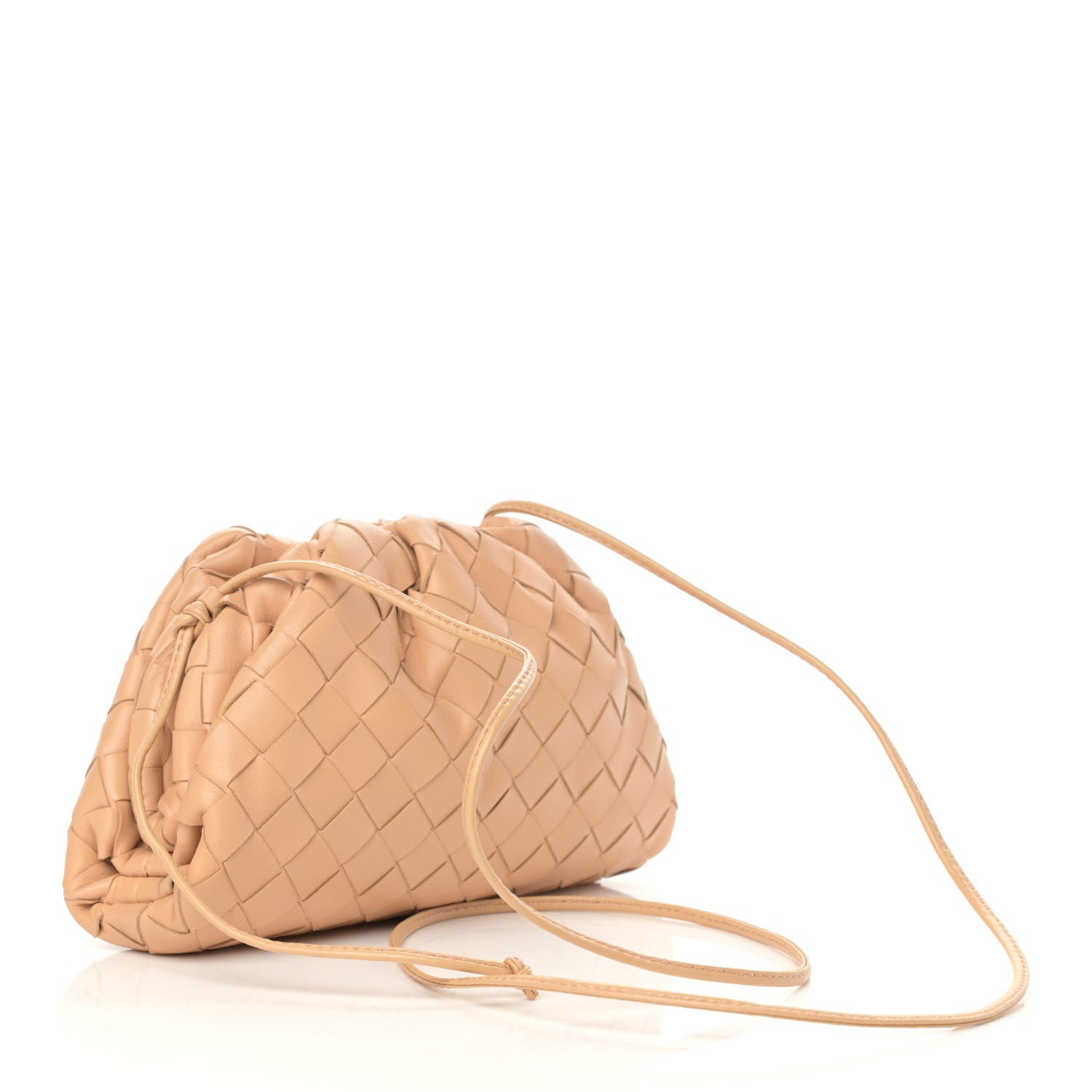 Bottega Veneta Nappa Intrecciato The Mini Pouch Almond 3 of 12