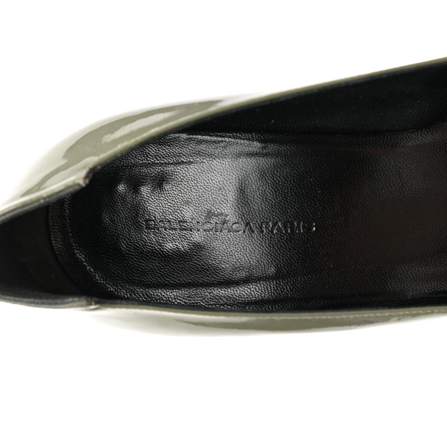 Balenciaga Patent Pointed Toe Pumps 38 Grey 7 of 11