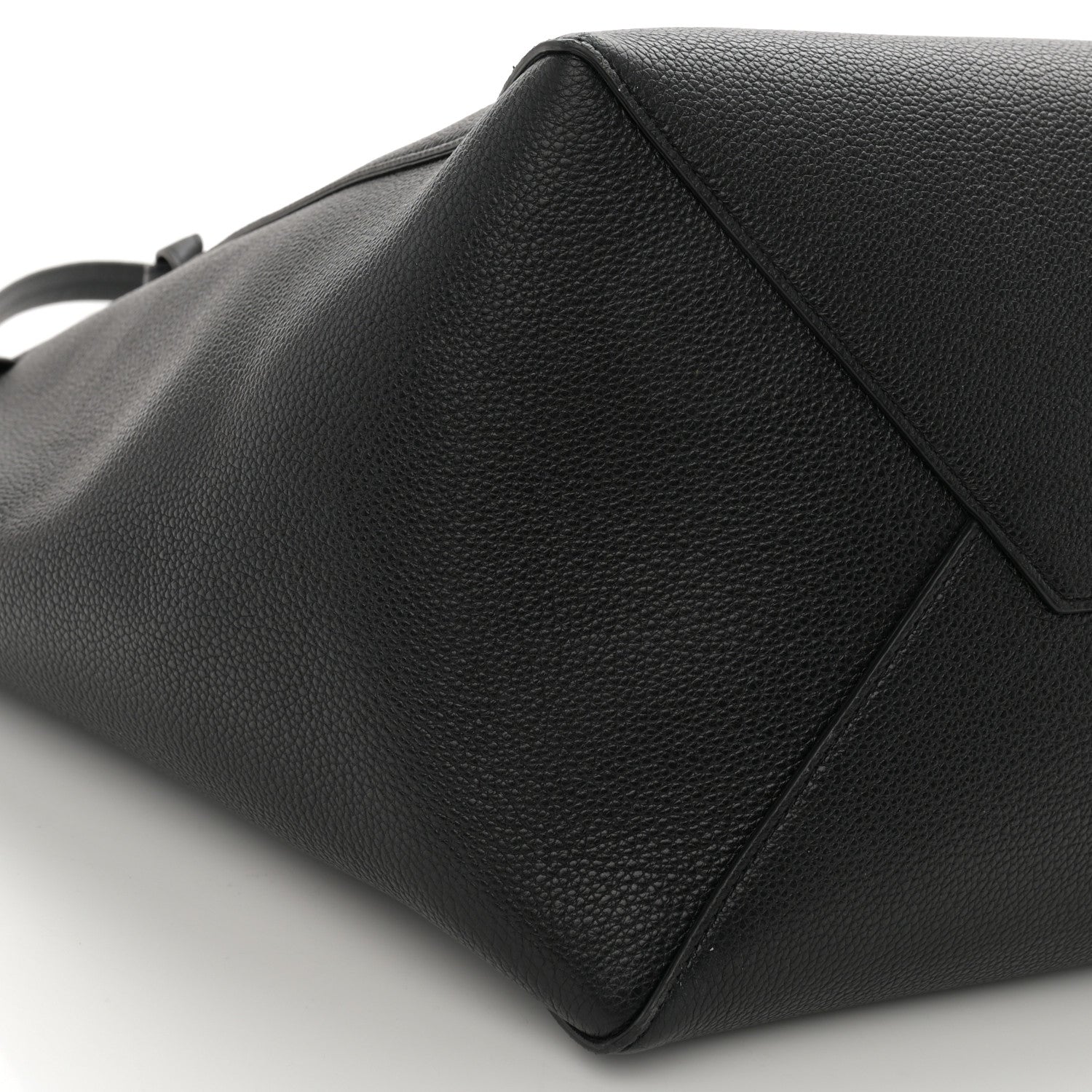 Celine Soft Grained Calfskin Medium Belt Cabas Phantom Black 9 of 11