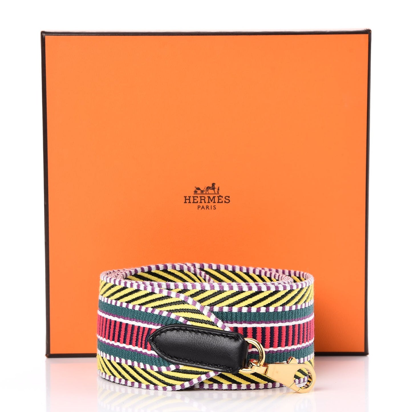 Toile Swift 50mm Sangle Cavale Shoulder Strap Multicolor Noir