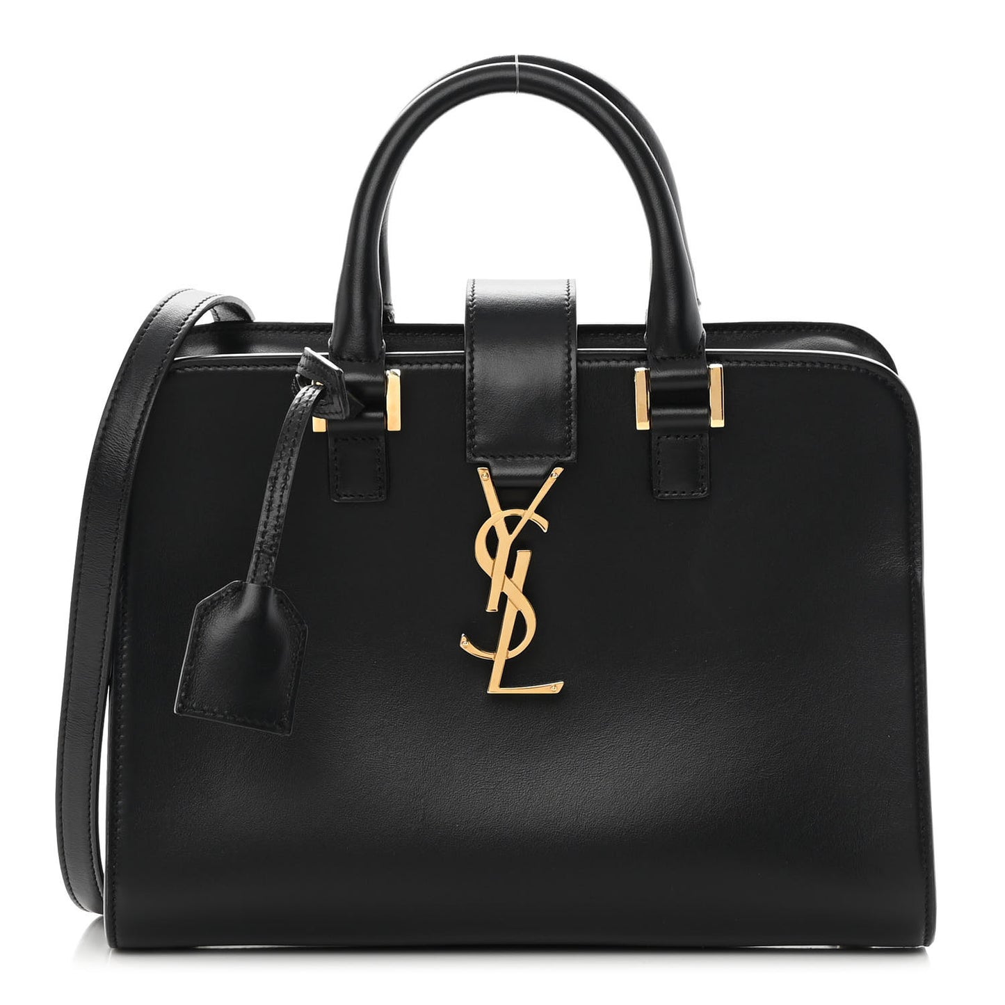 Calfskin Monogram Baby Cabas Black