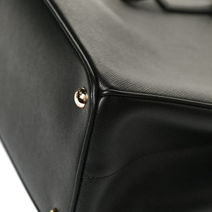 Prada Saffiano Medium Galleria Double Zip Tote Black 10 of 11