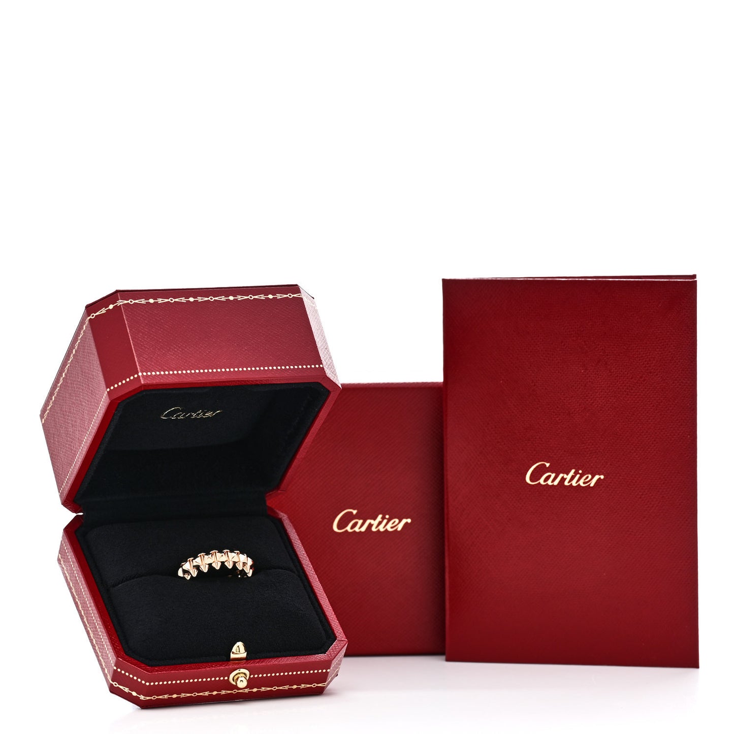 18K Pink Gold MM Clash De Cartier Ring 53 6.25