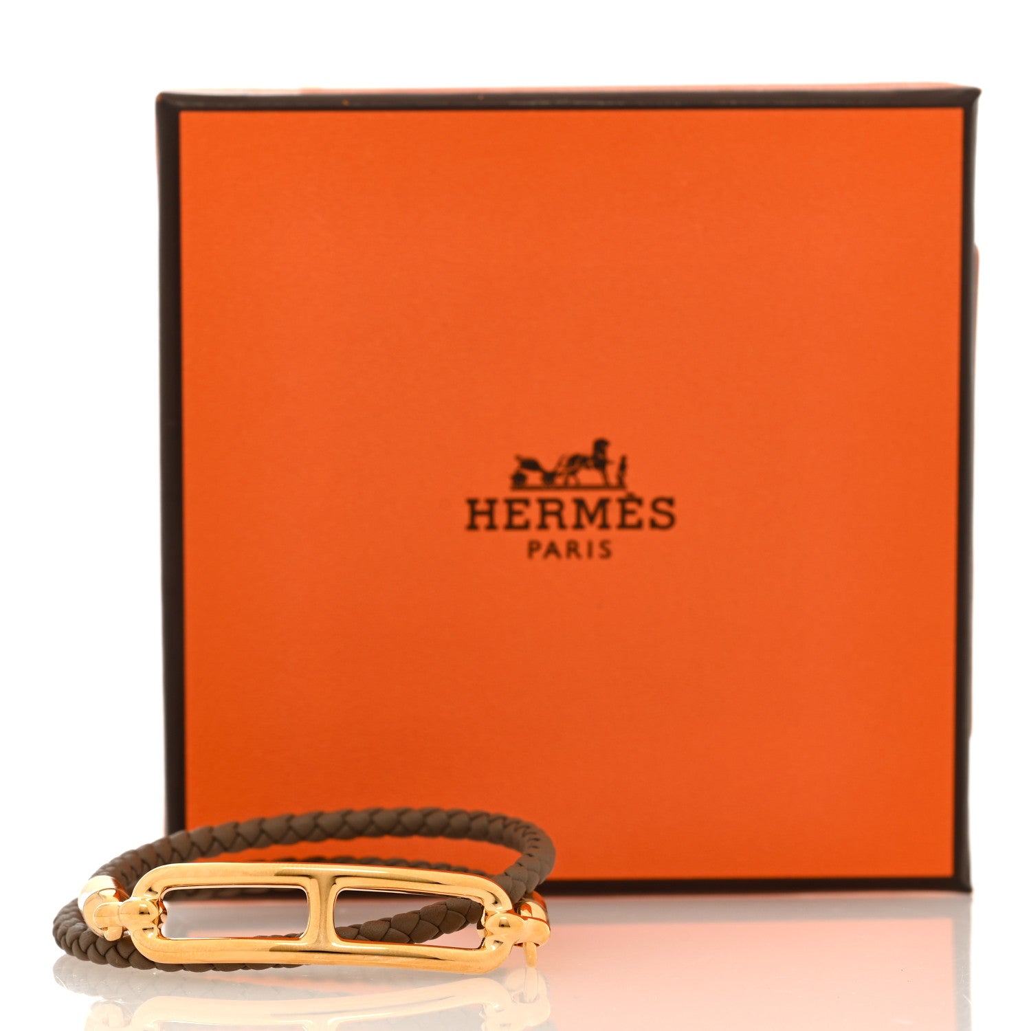 Hermes Swift Roulis Double Tour Bracelet T1 Etoupe 5 of 5
