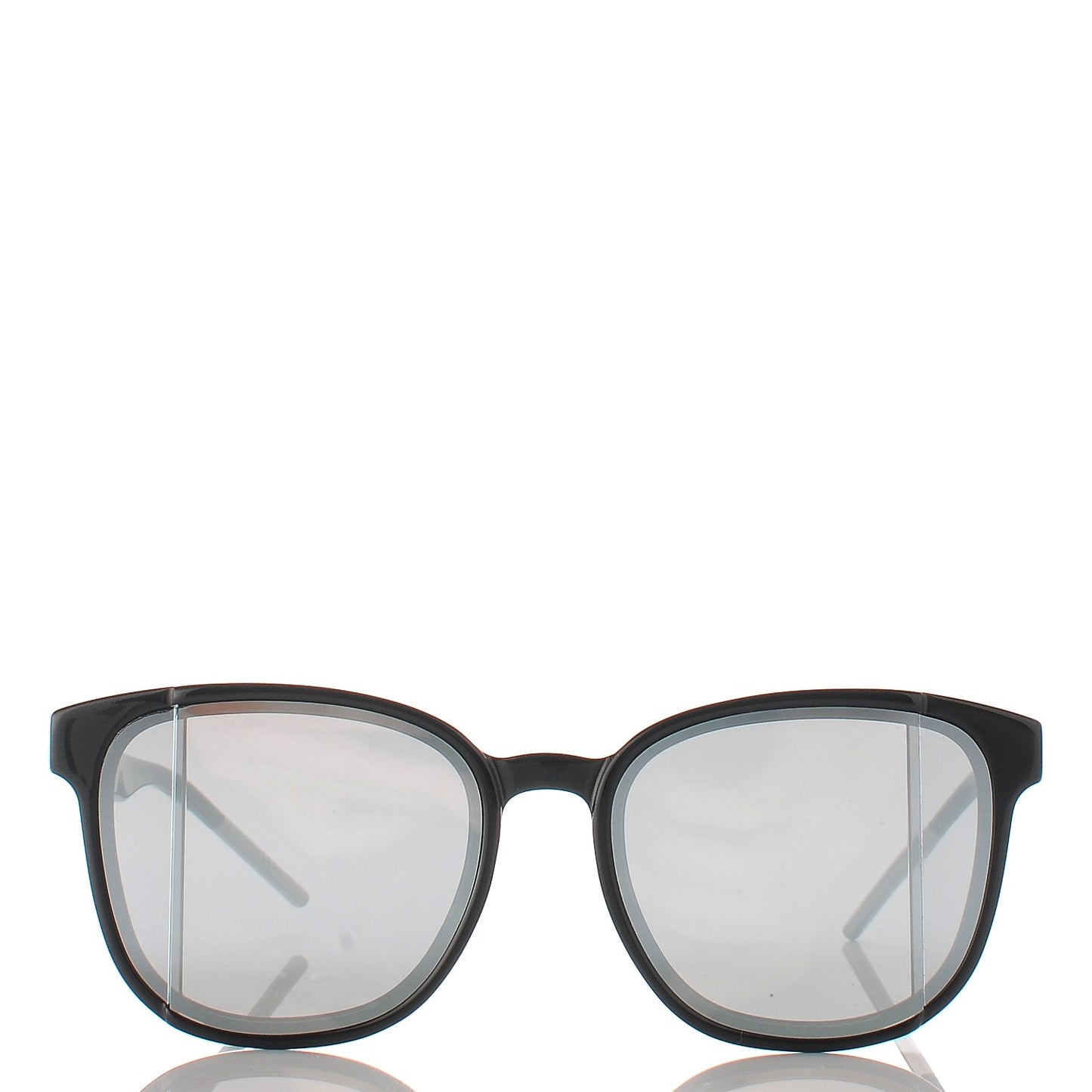 Step Mirrored Sunglasses Black