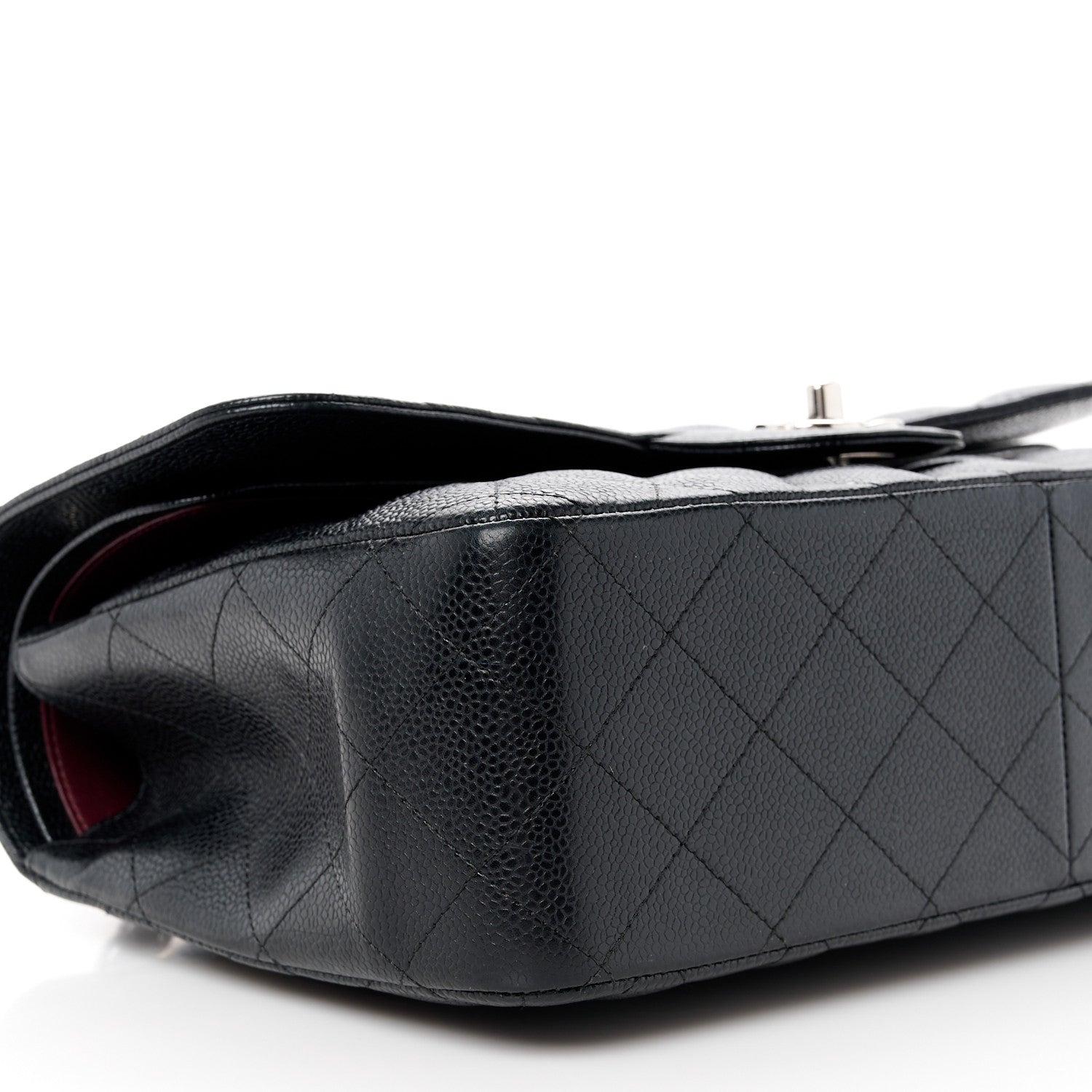 Chanel Caviar Quilted Jumbo Double Flap Black 10 of 12